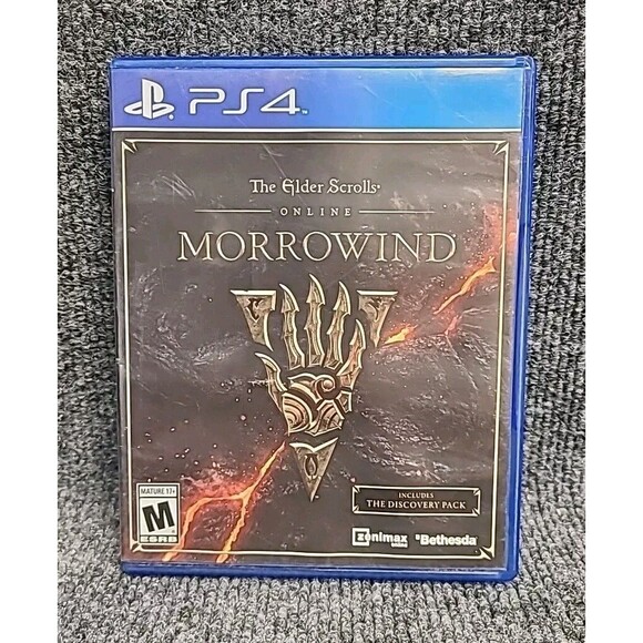 PS4 The Elder Scrolls Online: Morrowind - Sony PlayStation 4 No Manual Tested - Picture 1 of 4